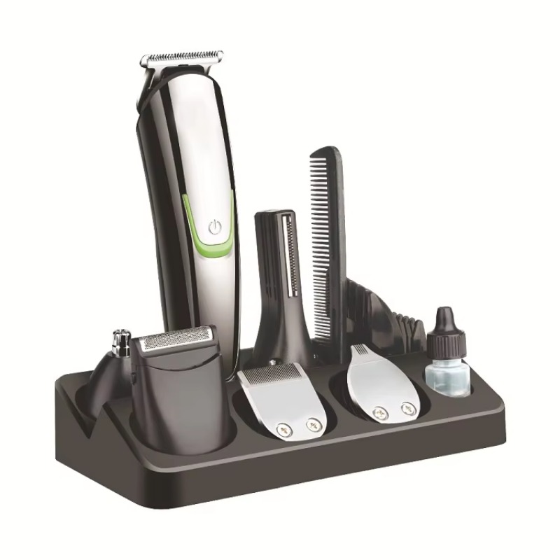 Body Trimmer - 充電式バッテリー9in1メンズ電動ボディヘア除去キット、鼻毛耳毛トリマー、バリカン、シェーバー、T字刃トリマーセット