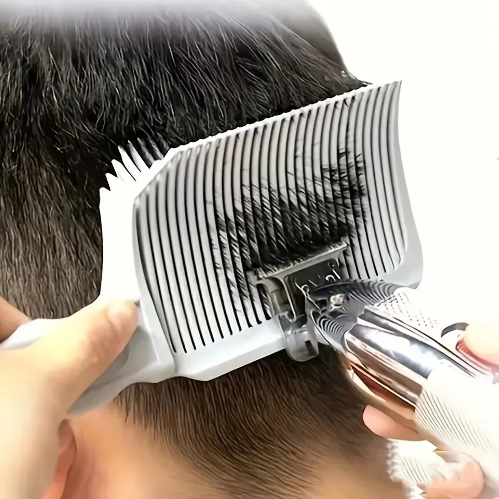 Hair Clipper - ヘアカットコーム プロフェッショナル バーバー クリッパー ブレンディング フラットトップ