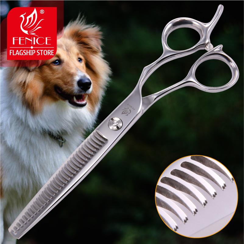 Grooming Scissors - フェニーチェ 6.5インチ プロ用ペットグルーミングシザー 犬用薄毛切りハサミ 犬の毛用 ハサミ