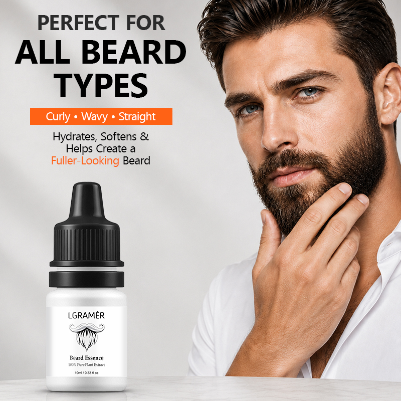 Beard Oil - 男性用ひげ成長血清 顔の毛包に栄養を与える ひげの脱落を軽減する ひげを長くして強化する 自然なひげケアを実現する