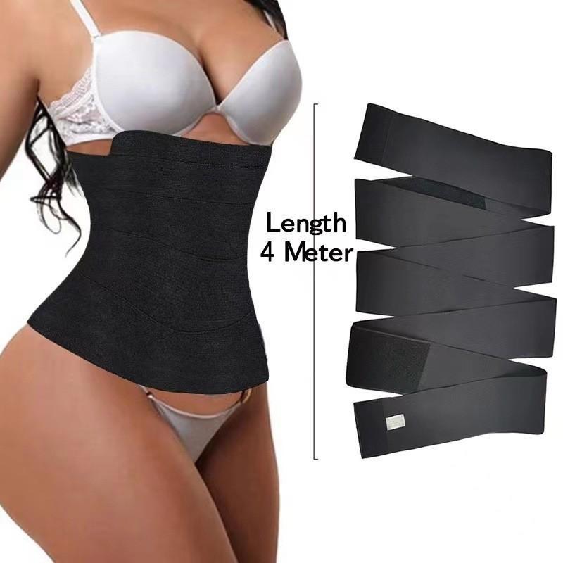 Body Trimmer - 女性用ラップバンドゥウエストトレーナー、トリマー、お腹用発汗ウエストラップベルト、ループ付き、お腹/腹部/ボディシェイパー