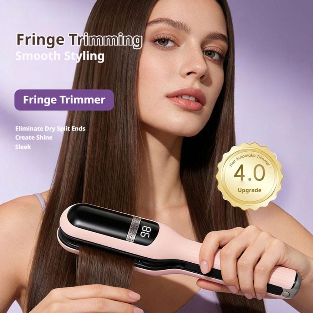 Hair Clipper - コードレス枝毛カッター 充電式電動ヘアクリッパー スマートLEDディスプレイ付き 女性用美容ツール