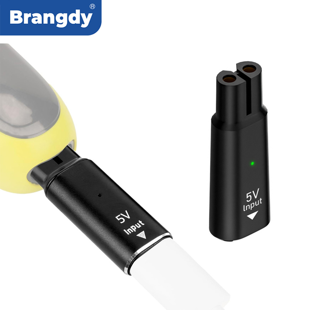 Body Trimmer - Brangdy 5V Type-C シェーバーアダプター充電器コンバータフィリップスワンブレード QP2724 QP2834