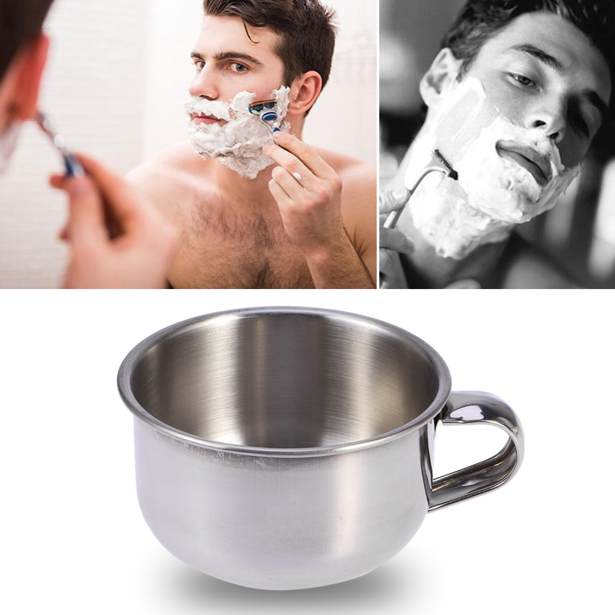Mens Grooming Travel Kit - 1個入り 旅行用シェービングボウル、男性用、ハロウィン、クリスマス、新年、シェービングフォーム用ボウル、男性用グルーミングキット