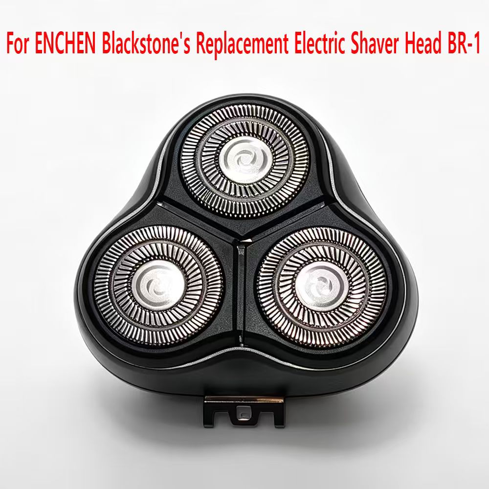 Electric Shaver Rotary - ENCHEN Blackstoneの交換用電気シェーバーヘッドBR-1 1個入り 3Dフロートトリプルブレード電気カミソリカッターヘッド