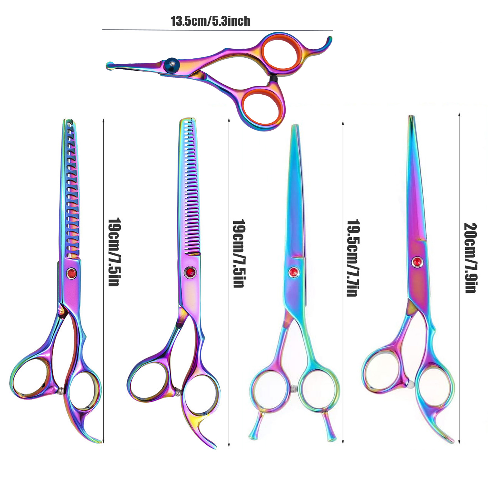プロの犬用グルーミングはさみ、カーブとストレートのシザー、犬 - Grooming Scissors のレビューと価格