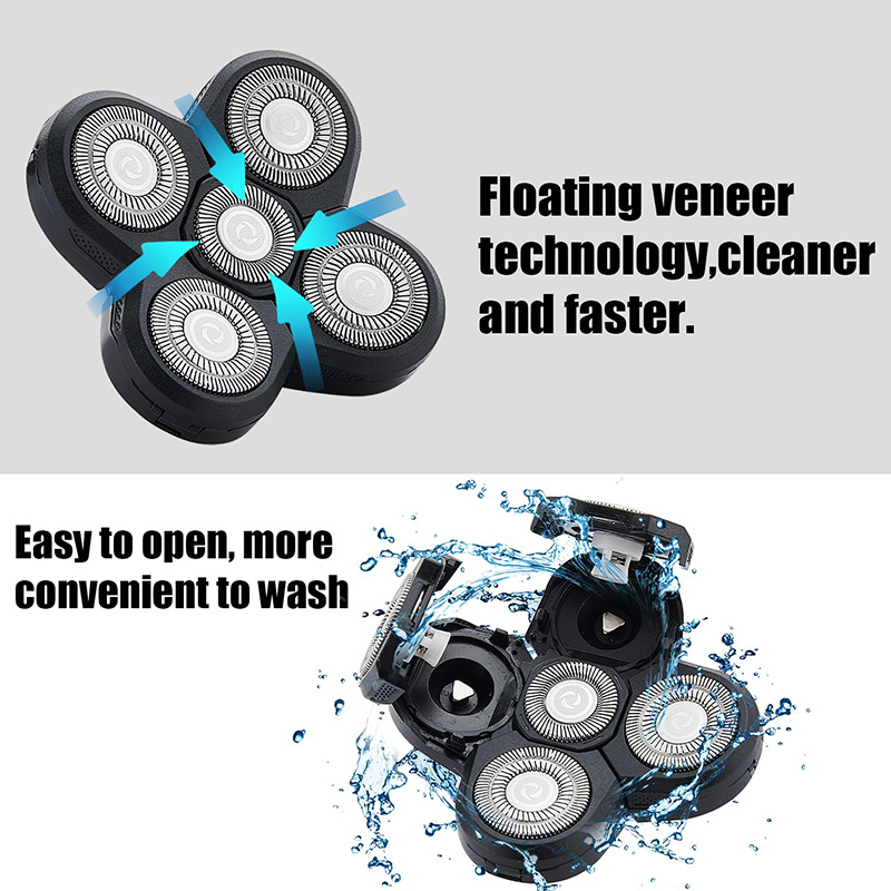 電気シェーバー交換用シェーバーヘッド 5D 独立した 5 カ - Electric Shaver Rotary のレビューと価格