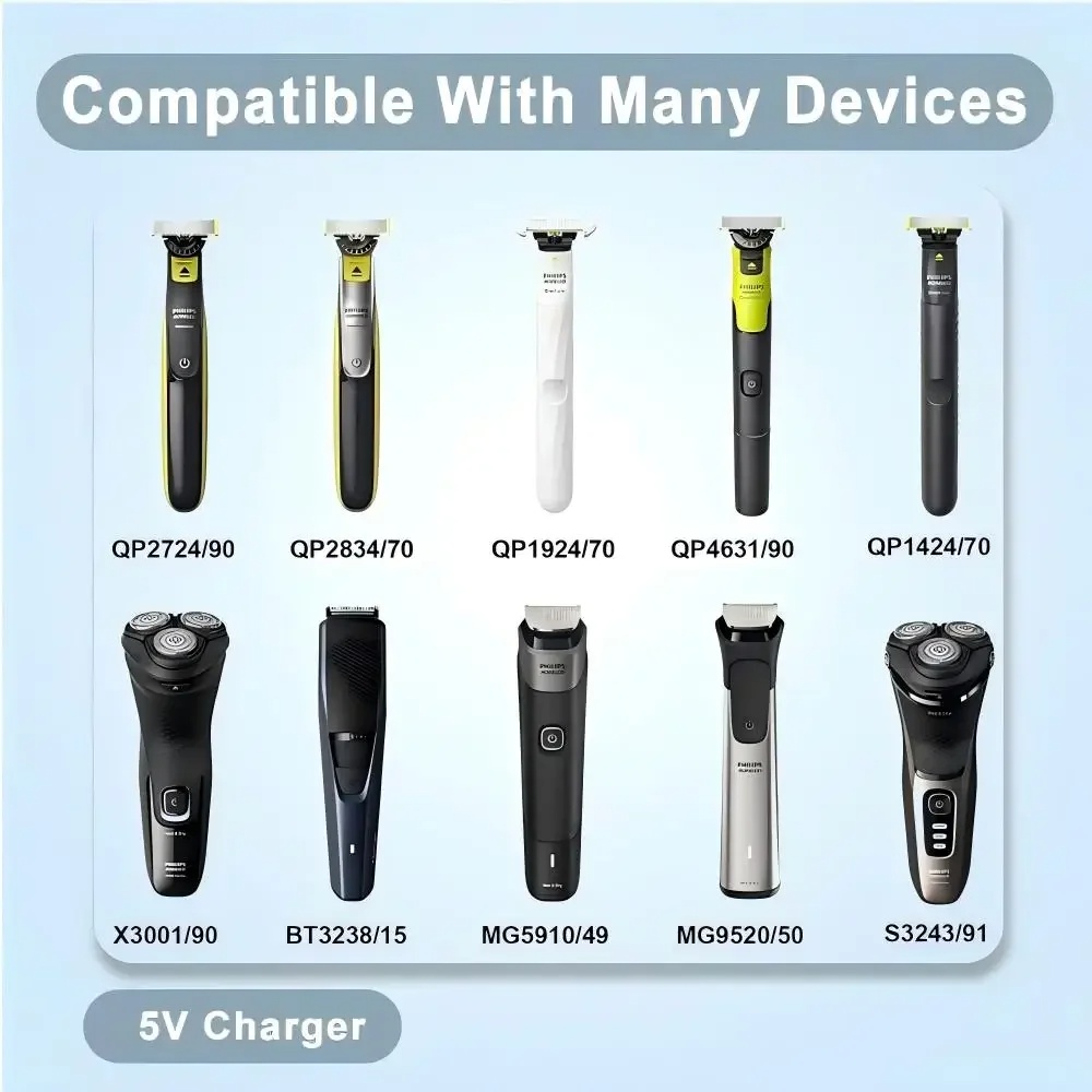 5V シェーバー充電器 USB アダプター タイプ C コネ - Beard Trimmer のレビューと価格