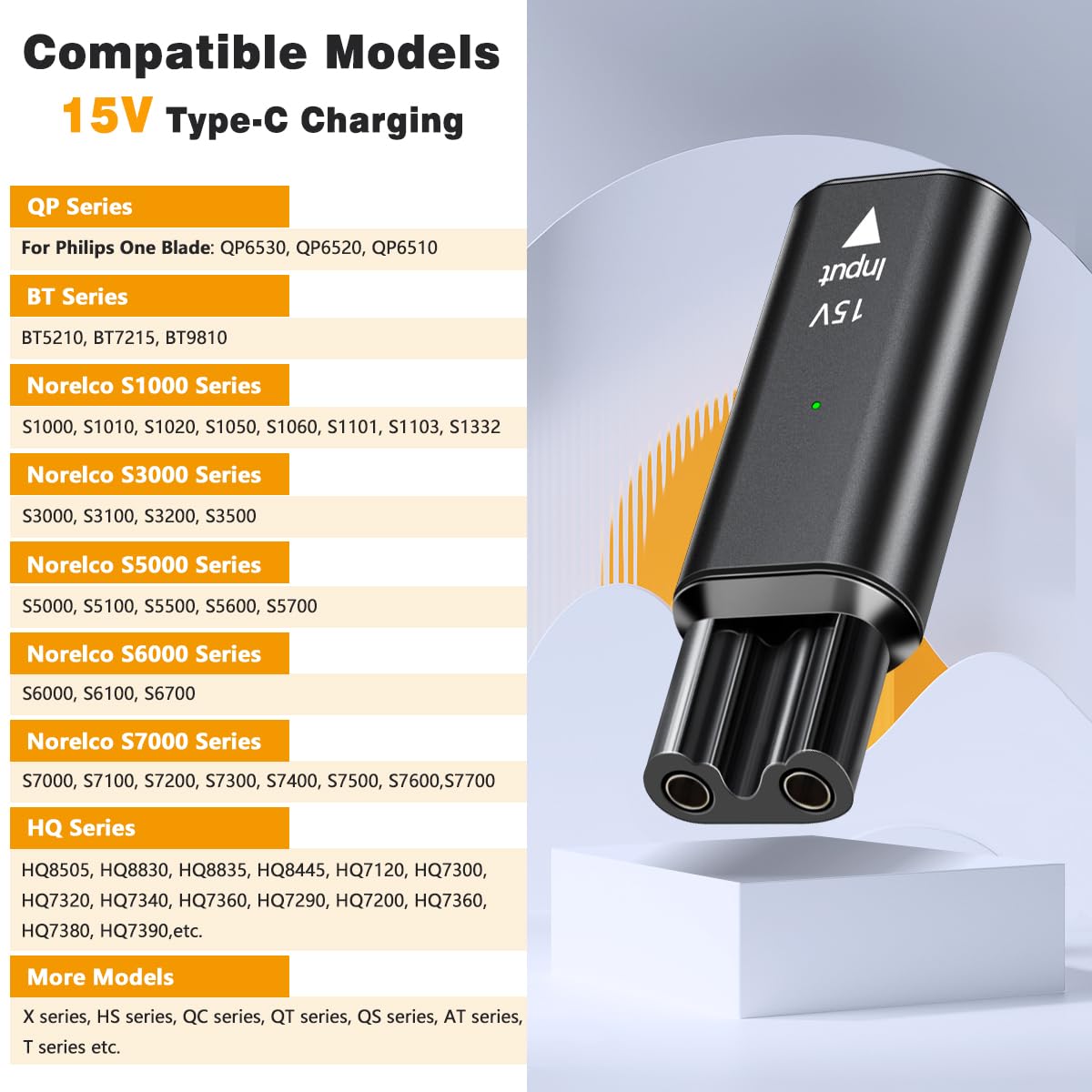 Brangdy 15V HQ8505 Type-C シェーバ - Body Trimmer のレビューと価格