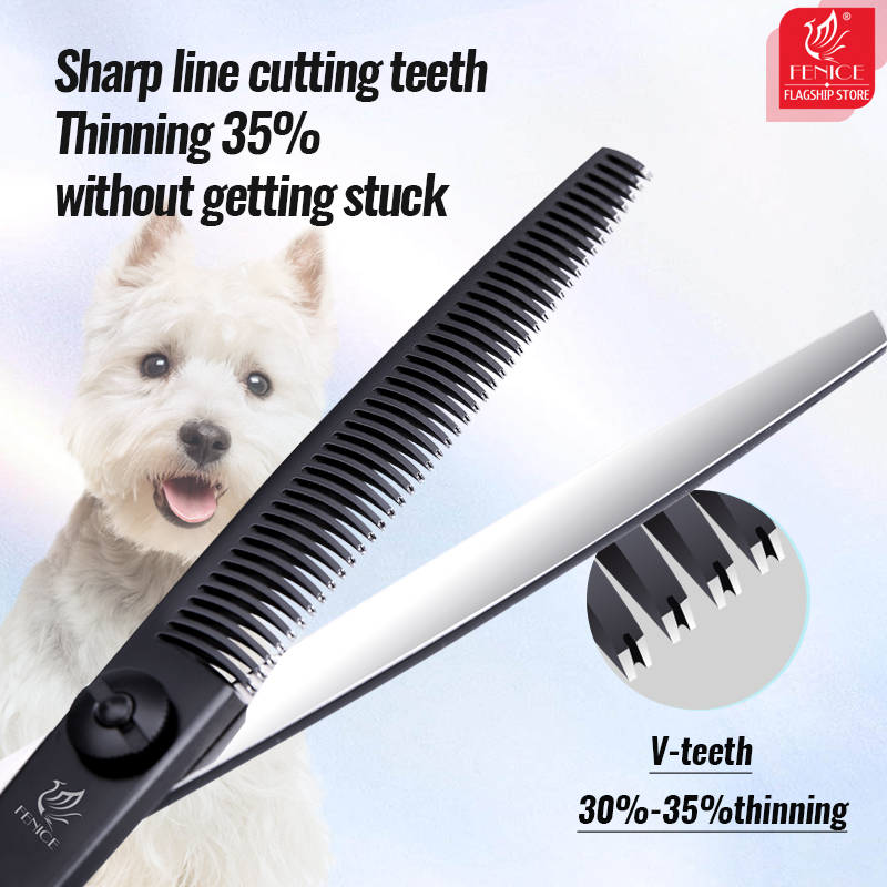 フェニーチェプロフェッショナル7インチカーブカット鋸歯状刃付 - Grooming Scissors のレビューと価格
