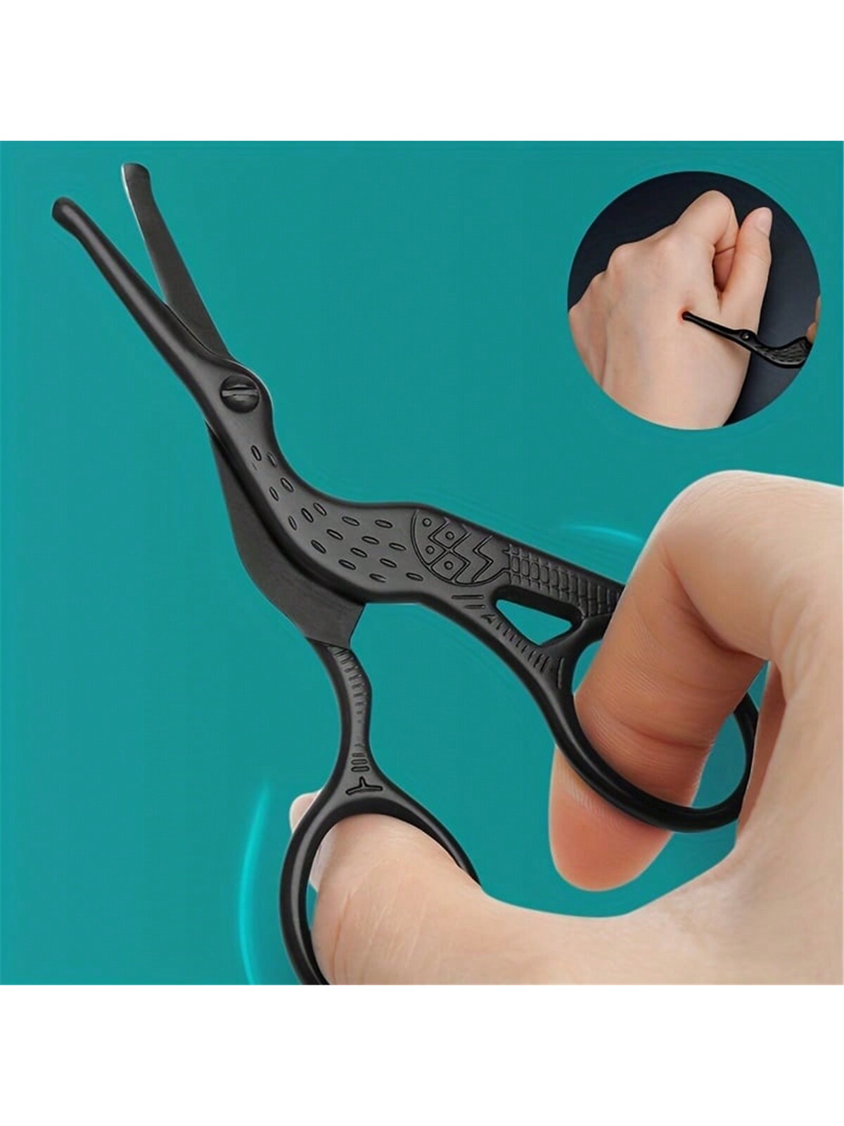 鼻毛ハサミ、ステンレス製の丸い先端トリマー、精密な眉毛ハサミ - Grooming Scissors のレビューと価格