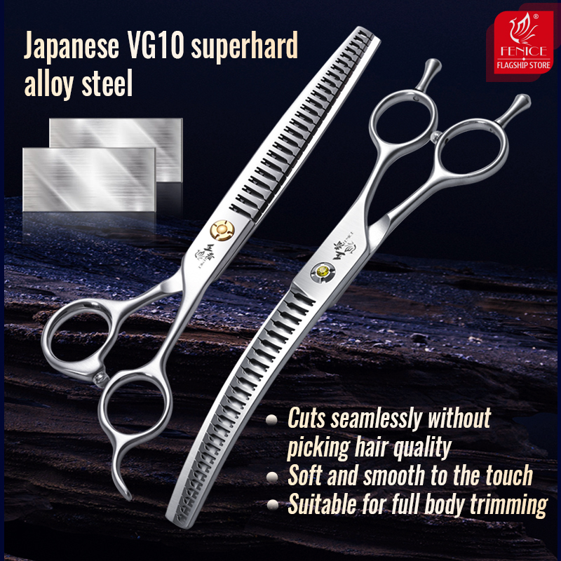 Fenice-ペット用ステンレスはさみ,7インチ,3Dグラデ - Grooming Scissors のレビューと価格
