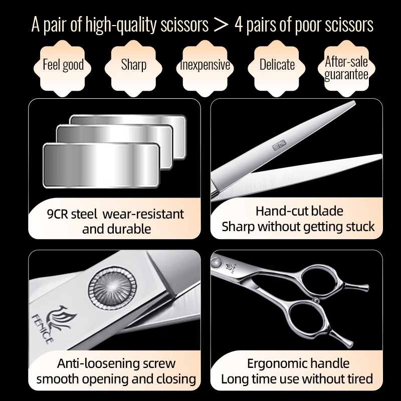 フェニーチェ 6//6.5/7/7.5 インチプロフェッショ - Grooming Scissors のレビューと価格